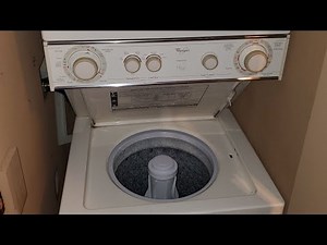 1990s Whirlpool Thin Twin laundry center washer & dryer overview