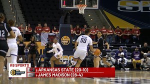 63K views · 531 reactions | Arkansas State women's basketball is heading to the NCAA Tournament for the first time. The Red Wolves rallied from 17 down to beat James Madison 86-79 in OT in the Sun Belt Championship Game. Here's highlights & postgame reaction from Pensacola. Entire press conference: https://www.kait8.com/2025/03/10/arkansas-state-womens-basketball-wins-sbc-tournament-earns-autobid-ncaa-tournament/ Arkansas State Women's Basketball | Region 8 Sports | Facebook