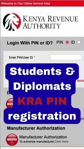 How to Register a KRA PIN for Students & Diplomats #shorts