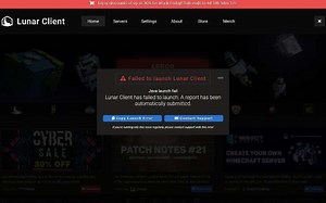 lunar启动器报错怎么办（求解）