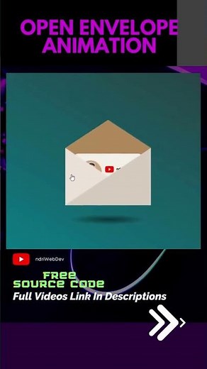 Open Envelope Animation #shorts #csseffect #htmltutorial