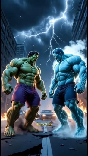 Green Hulk vs Blue Hulk - Epic Battle 💥🔥 #hulkshorts #hulkvsbluehulk #greenhulk