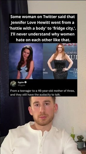 Some woman on Twitter said that Jennifer Love Hewitt went from a 'hottie with a body' to 'fridge'