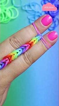 How To Make Rainbow Loom Friendship Bracelet with your Fingers 🌈🤞🏼 No Loom Needed