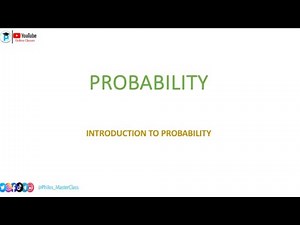 PROBABILITY EXPLAINED (Part 1) **(An event with one outcome is known as a single event, not simple)