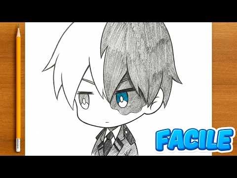 Comment dessiner Shoto Todoroki étape par étape ✏️❄️🔥 | Dessin facile au crayon 🎨✨