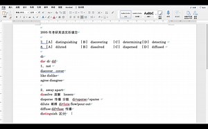 考研英语常见词汇学习(3) — 前缀dis-:discover/dissolve/disperse/dilute/diffuse/distinguish