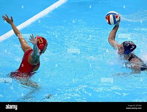 SPLIT, CROATIA - AUGUST 28: Goalkeepr of Spain Martina Terre Marti and Domitilla Picozzi during the 35th Len European Championship Split 2022 Woman's Water Polo match between Spain and Italy at Spaladium Arena on August 28, 2022 in Split, Croatia. Photo: Marko Lukunic/PIXSELL Credit: Pixsell photo & video agency/Alamy Live News Stock Photo - Alamy