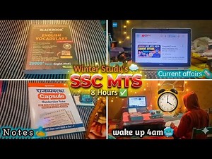 ​No Excuses! 🚫 4 AM Wake Up & 8 Hours Study for SSC MTS Exam #ssc