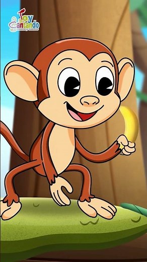 The Hungry Little Monkey 🍌 Learn by Playing with Songs 🎶