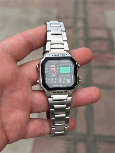Reloj Casio AE1200 "HALO" Mod con hora mundial / Reloj digital retro - Etsy España