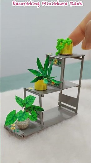 🫣decorating this cute rack🪴#ytshorts #pinterestinspired #shorts #artstudio #wastematerialcraft #diy