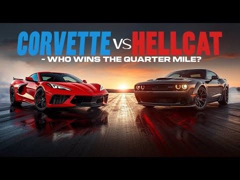 Corvette C8 vs Dodge Hellcat Which Is Faster in the Quarter Mile