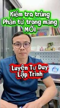 Part 10: Programming Thinking Skills Training - Checking for Duplicate Arrays #learnprogramming #...