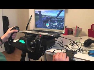 PMDG 737 landing (saitek yoke test)