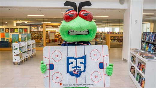 Blue Jackets and Columbus Library Team Up to Unveil A CBJ Commemorative Library Card! 📚🏒