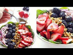 Berry Walnut Spinach Salad
