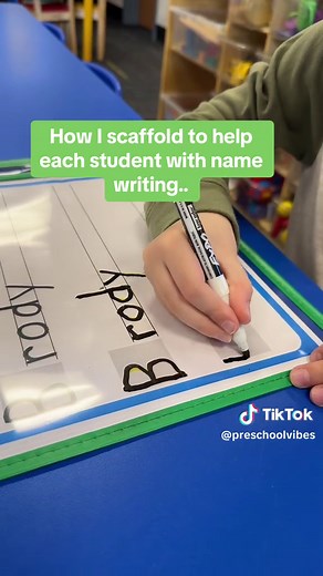 Scaffolding Name Writing for Individual Students