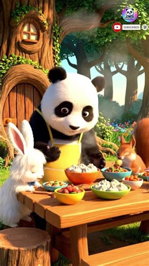 The Sweet Panda and Her Magical Bamboo Forest | 3D AI Animation #animation #AIStorytelling #foryou