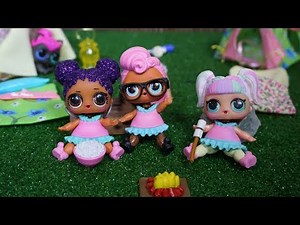 LOL SURPRISE DOLLS Go Camping In The Backyard!