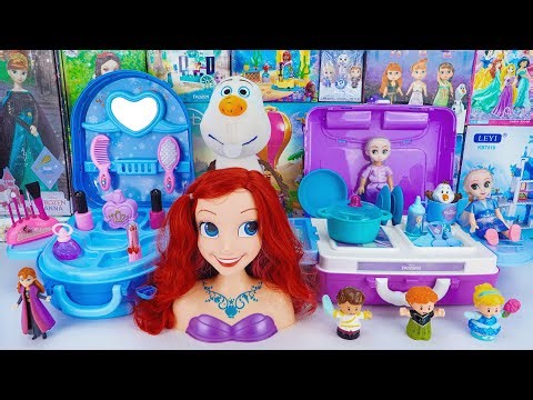 Disney Princess Toys Collection Unboxing | Disney Princess Frozen Kitchen Playset | ASMR Toys #elsa