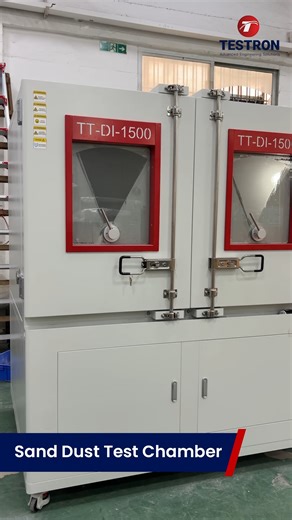 𝐇𝐢𝐠𝐡 𝐐𝐮𝐚𝐥𝐢𝐭𝐲 𝐒𝐚𝐧𝐝 𝐚𝐧𝐝 𝐃𝐮𝐬𝐭 𝐓𝐞𝐬𝐭 𝐂𝐡𝐚𝐦𝐛𝐞𝐫 The Sand and Dust Test Chamber is a critical environmental testing solution designed to simulate harsh sandstorm and dust-laden conditions to evaluate product durability, sealing integrity, and ingress protection performance. Also known as a Sand and Dust Testing Chamber or sand and dust chamber, this system exposes components to controlled airflow and calibrated particulate circulation to verify compliance with IP5X and IP