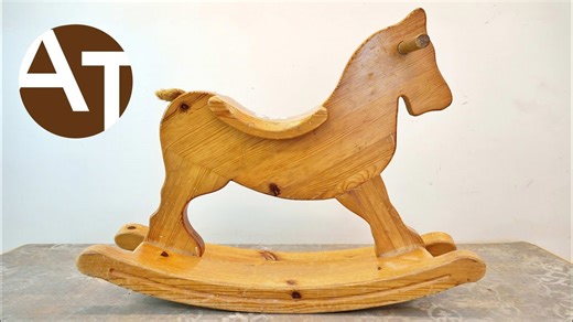 Amazing rocking horse restoration