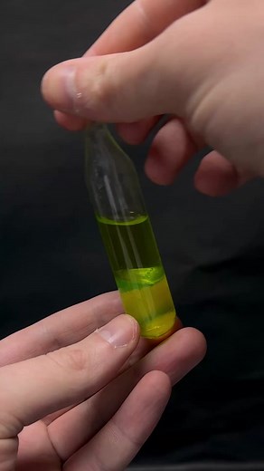 Fluorescent Mixture Chemistry Experiment Under Black Light