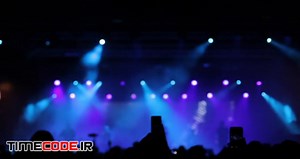 دانلود استوک فوتیج : رقص نور کنسرت موسیقی Live Performance – تایم کد