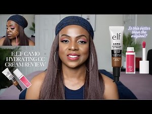 New! E.L.F. Camo Hydrating CC Cream SPF 30 | Review | Side by Side Shade Comparison | Wear Test