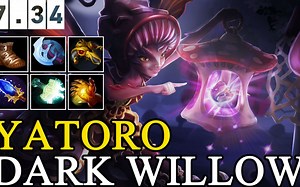 【睡前DOTA第一百九十七期】花仙子玩的挺好的，下次别再玩了！Yatoro 新版本 12\u002F3\u002F13 A杖分身大电锤一号位邪影芳灵初体验，攻速拉满！！！