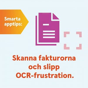 Dags att betala räkningarna? Med vår app kan du enkelt skanna in räkningarna utan att knappa in alla uppgifter manuellt. Hej då krångel med OCR-nummer! Testa i appen eller läs mer på www.swedbank.se/appen. | Swedbank Sverige