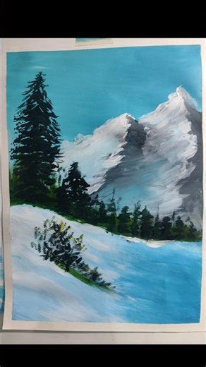 LandscapePainting, #NatureArt, #ArtTutorial, #PaintingProcess, #AcrylicPainting