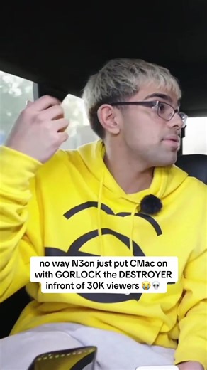 no way N3on just put CMac on with GORLOCK the DESTROYER infront of 30K viewers 😭💀 #n3on #cmac