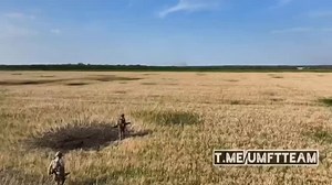 Ukrainian forces destroying a recently abandoned Russian tank
