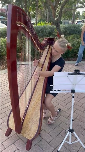 9-Year-Old's Harp Performance Is Absolutely Beautiful #music #talent