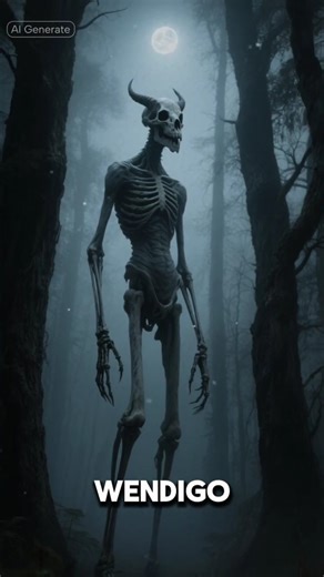 The wendigo #urbanlegends #scarystories #horrorstories #truescarystory #horrorshorts #wendigo