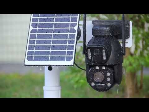 SHIWOJIA 8MP Solar Camera 4G SIM 20X ZOOM Outdoor Wireless Battery Powered Camera PIR Night Vision