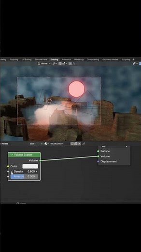 Volumetric Fog in 20 seconds #tutorial #blender #blenderrender