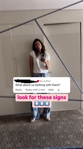 Kathleen Hema on Instagram: "🤔When is it time to stop bathing with your kid? Here’s 3 Signs to Look 👀 for⤵️ 🛀If your child says that they would prefer to shower alone. 🛁If you do not want to shower any longer with your child. 🫧Do you or your child express discomfort when bathing together? Boundaries can change over time and that’s OK! Extra Note📝: going to a public bath with your child is a common cultural practice in many places around the world. If you or child would prefer to no longer 