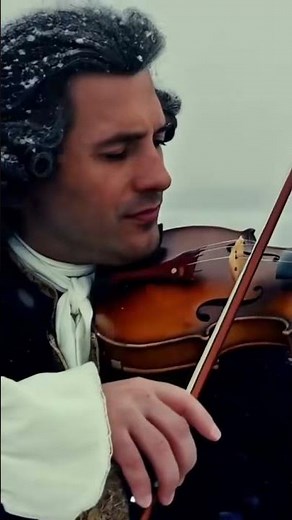 Bach's "Air on the G String" - Solo Violin in a Snowy Dream!