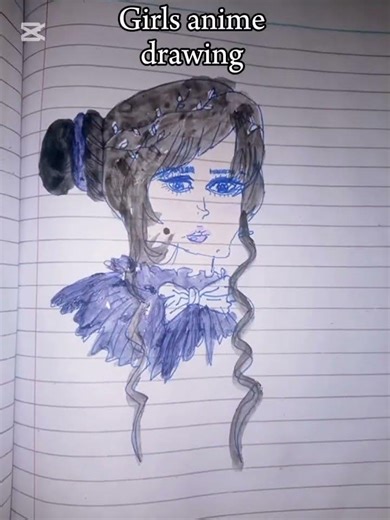 girls anime drawing 😍