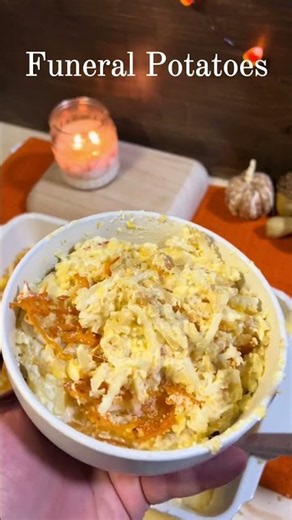 Funeral Potatoes 🥔🧀 | Easy Cheesy Potato Casserole #PotatoCasserole #comfortfood #FallRecipes