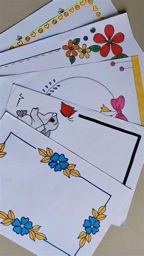 easy border design/Project work designs/border design for project/border design/assignment #shorts