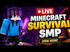 PUBLIC SMP LIVE 🔴 | JOIN NOW ⚡ Minecraft Java + PE