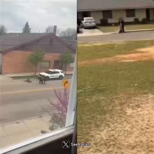 Same week a Black man gets dragged limp & unresponsive by cops and dies in custody…This guy wrestles a cop, hops back on his bike and rides off clean no shots fired, no taser. Racial double standard?