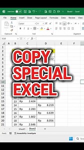 Copy Special Excel #excel #msexcel #microsoftexel #edukasi #tutorialexcel #tipsdantrik #trikexcel #tipsexcel #excelhack #pastespecial #trikpenting #belajarkomputer #tutorialkomputer #belajarwindows11 #belajarwindows10 #tranding #viralreels #facebook #belajarngetik #infokantor #ilmunetworking #infokomputer #kreatortutorial | Panglima Tutorial