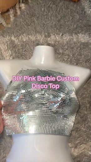 DIY Pink Barbie Custom Disco Top Tutorial