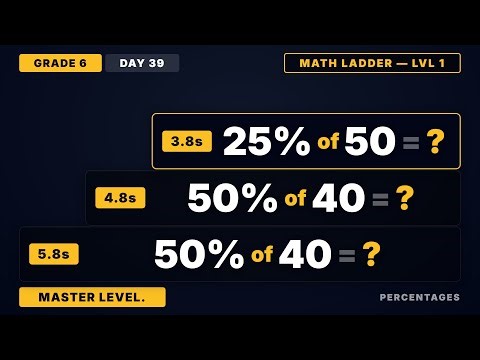 Finding 50% and 10% | Grade 6 Math Ladder Level 1 (Day 39/365)