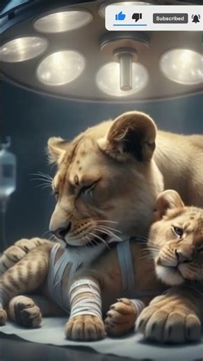 Lion Cub in Critical Condition Under Emergency Veterinary Treatment